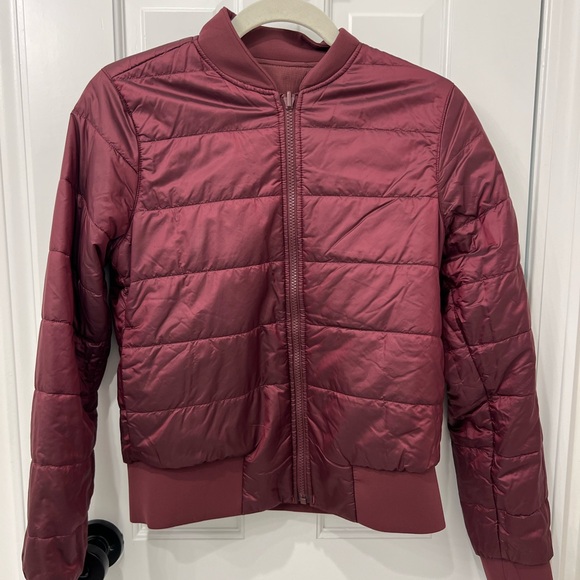 Lululemon bomber jacket - maroon - Picture 3 of 3